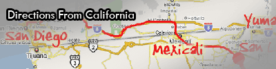 Driving directions from California