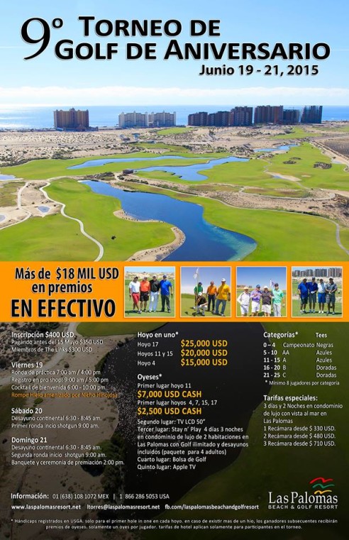 9th Annual Golf Tournament (June 19-21)